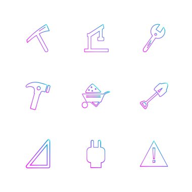 minimalist düz vektör app simgeleri beyaz arka plan üzerinde