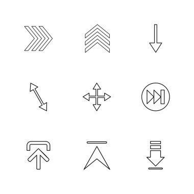 düz vektör çizim simgeler, App simgelerin ayarlamak  