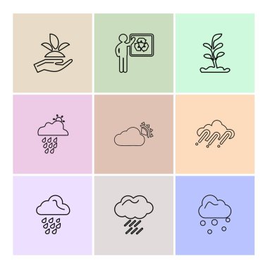 düz vektör çizim simgeler, App simgelerin ayarlamak 