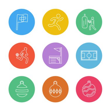 minimalist düz vektör app simgeleri beyaz arka plan üzerinde