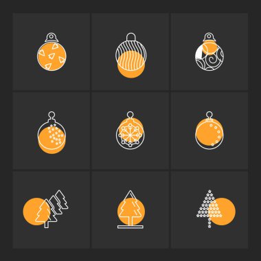 çeşitli tema app simgeler, vektör çizimler set