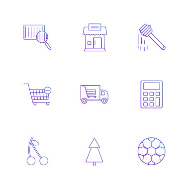 minimalist düz vektör app simgeleri beyaz arka plan üzerinde