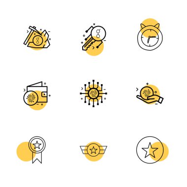 düz vektör çizim simgeler, App simgelerin ayarlamak         