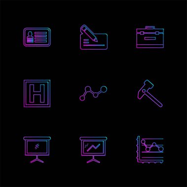 düz vektör çizim simgeler, App simgelerin ayarlamak  