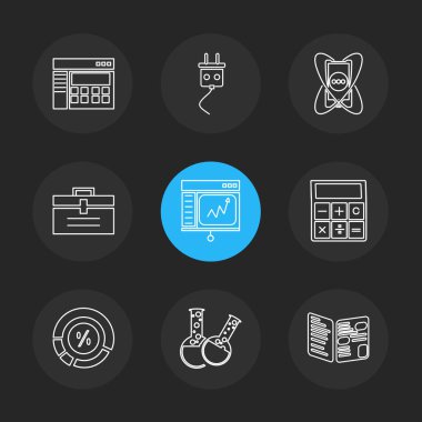 Noel web simgeler, vektör çizim 