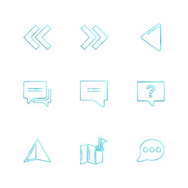 düz vektör çizim simgeler, App simgelerin ayarlamak  