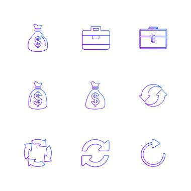 minimalist düz vektör app simgeleri beyaz arka plan üzerinde