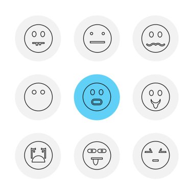 çeşitli tema app simgeler, vektör çizimler set