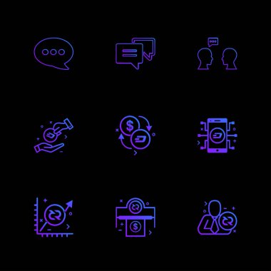 iş yaratıcı düz tasarım simgeler vektör koleksiyonu