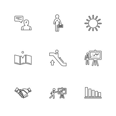 çeşitli tema app simgeler, vektör çizimler set