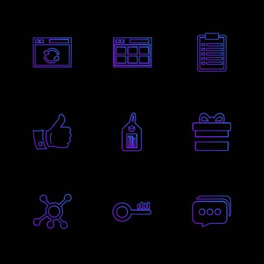 çeşitli tema app simge kümesi