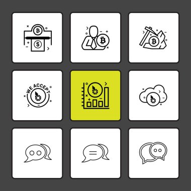 iş yaratıcı düz tasarım simgeler vektör koleksiyonu