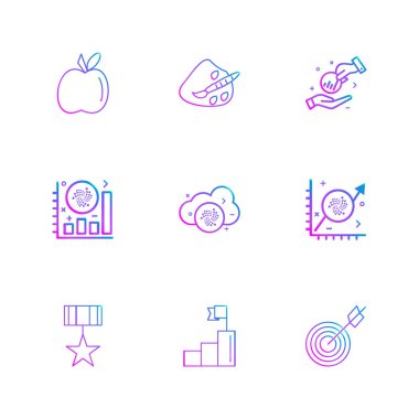 iş yaratıcı düz tasarım simgeler vektör koleksiyonu