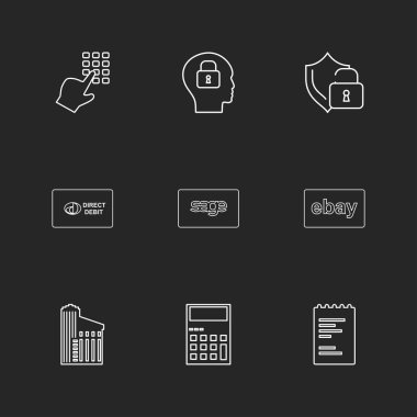 iş yaratıcı düz tasarım simgeler vektör koleksiyonu