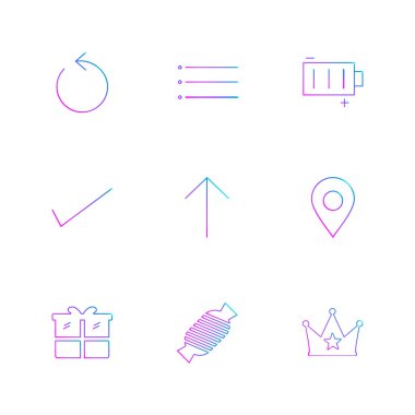 minimalist düz vektör app simgeleri beyaz arka plan üzerinde