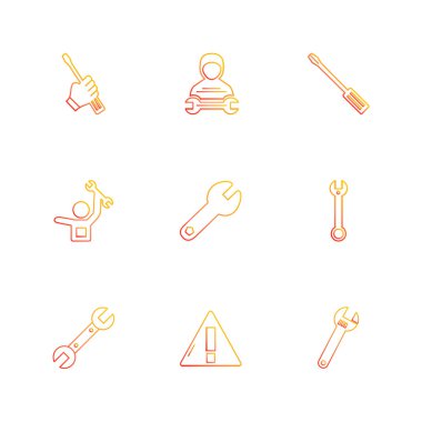 minimalist düz vektör app simgeleri beyaz arka plan üzerinde 