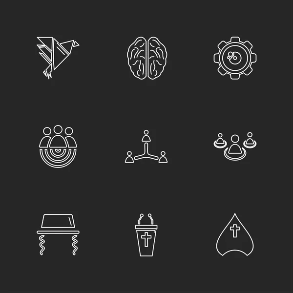 Conjunto Varios Iconos Aplicaciones Tema Ilustraciones Vectores — Vector de stock