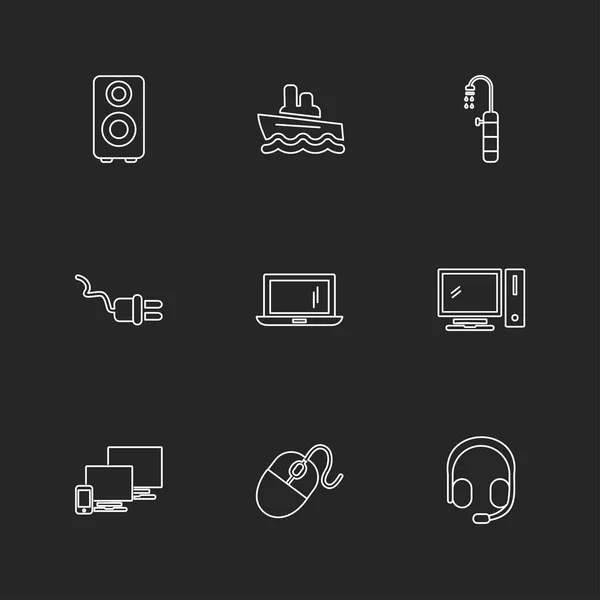 Set Various Theme App Icons — Stock Vector