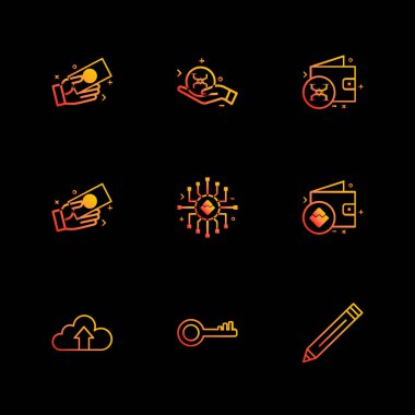 iş yaratıcı düz tasarım simgeler vektör koleksiyonu