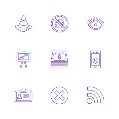 iş yaratıcı düz tasarım simgeler vektör koleksiyonu