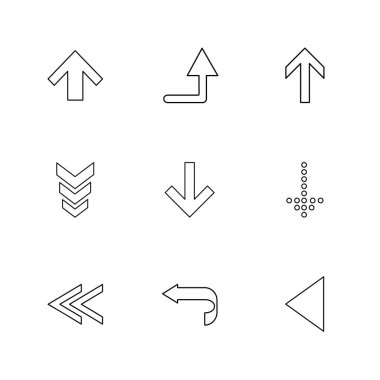 Beyaz arka plan üzerinde izole çeşitli tema app simge kümesi