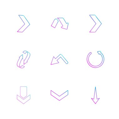 Beyaz arka plan üzerinde izole çeşitli tema app simge kümesi