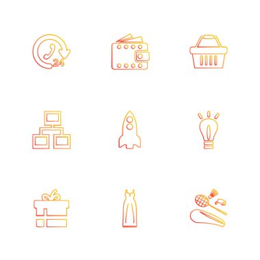 minimalist düz vektör app simgeleri beyaz arka plan üzerinde 