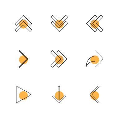 Beyaz arka plan üzerinde izole çeşitli tema app simge kümesi