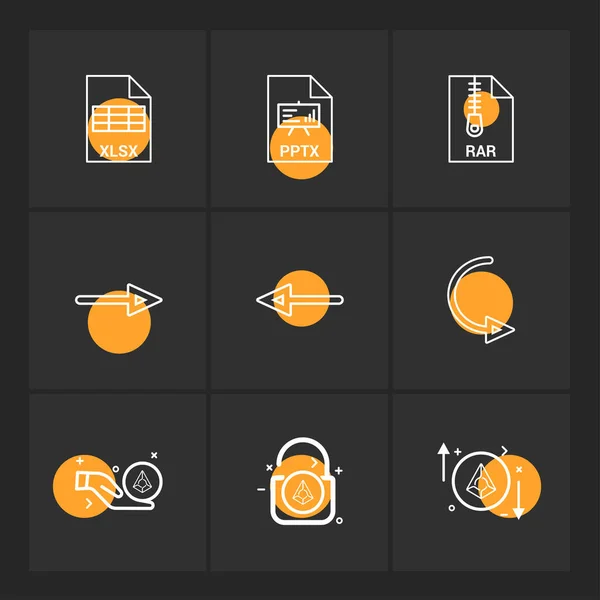 Vector Collection Business Creative Flat Design Icons — Stock Vector