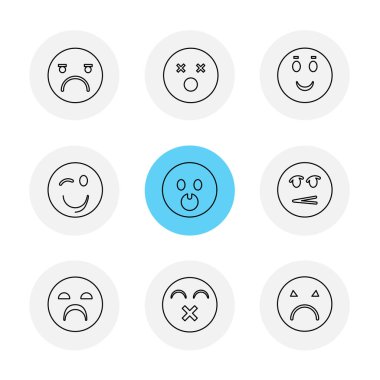 Beyaz arka plan üzerinde izole minimalist düz vektör app simgeleri