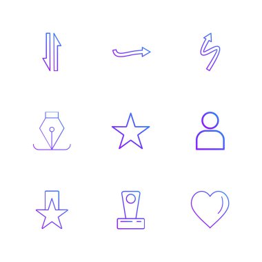 minimalist düz vektör app simgeleri beyaz arka plan üzerinde 