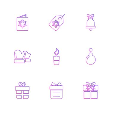 Beyaz arka plan üzerinde farklı minimalist düz vektör app simgeleri