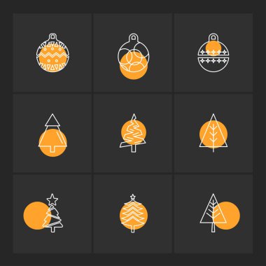 çeşitli tema app simgeler, vektör çizimler set