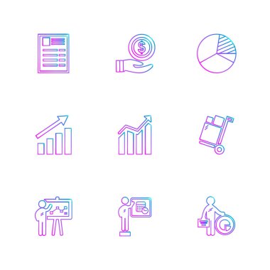 minimalist düz vektör app simgeleri beyaz arka plan üzerinde