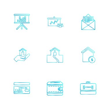 minimalist düz vektör app simgeleri beyaz arka plan üzerinde 