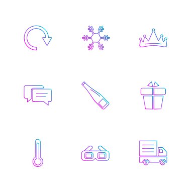 minimalist düz vektör app simgeleri beyaz arka plan üzerinde
