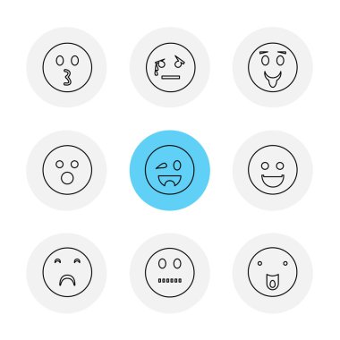 çeşitli tema app simgeler, vektör çizimler beyaz arka plan üzerinde set