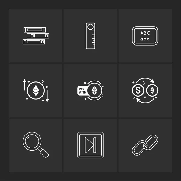 Vector Collection Business Creative Flat Design Icons — Stock Vector