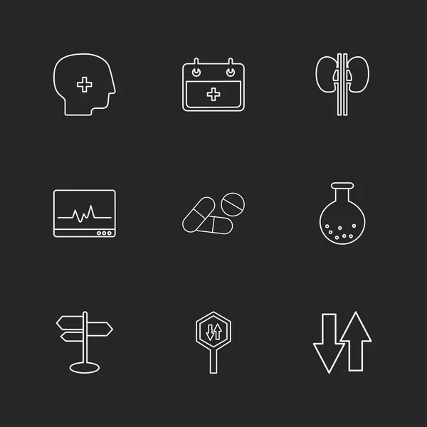 Set Various Theme App Icons — Stock Vector