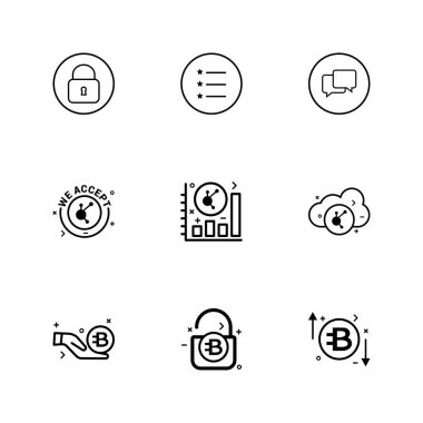 iş yaratıcı düz tasarım simgeler vektör koleksiyonu