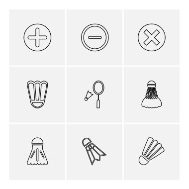 çeşitli tema app simgeler, vektör çizimler set