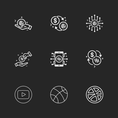 iş yaratıcı düz tasarım simgeler vektör koleksiyonu