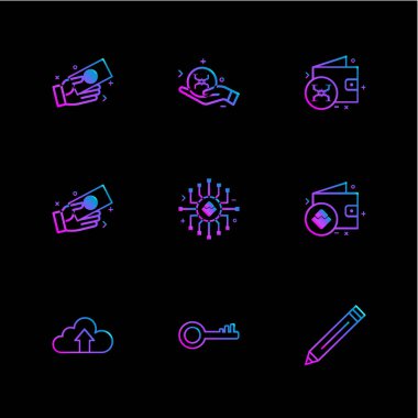 iş yaratıcı düz tasarım simgeler vektör koleksiyonu