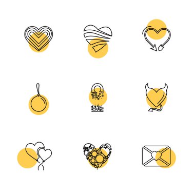 Beyaz arka plan üzerinde farklı minimalist düz vektör app simgeleri