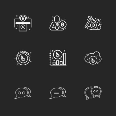 iş yaratıcı düz tasarım simgeler vektör koleksiyonu