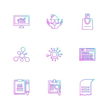 iş yaratıcı düz tasarım simgeler vektör koleksiyonu