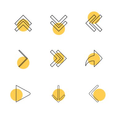 Beyaz arka plan üzerinde izole çeşitli tema app simge kümesi