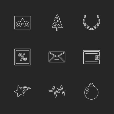 çeşitli tema app simgeler, vektör çizimler set