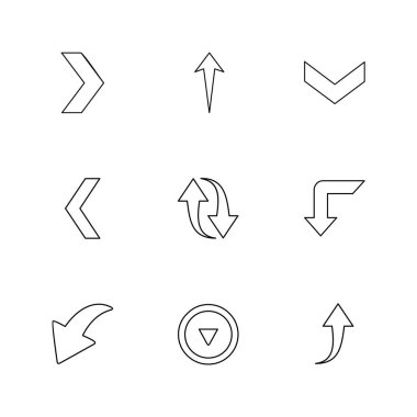 Beyaz arka plan üzerinde izole çeşitli tema app simge kümesi