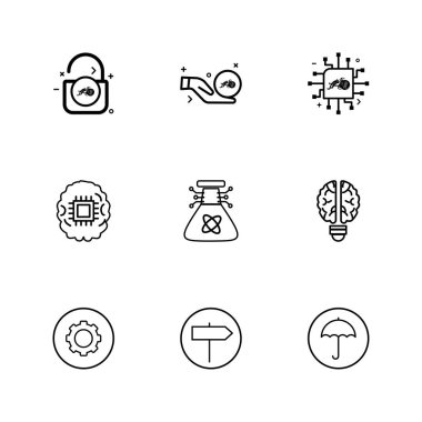 iş yaratıcı düz tasarım simgeler vektör koleksiyonu